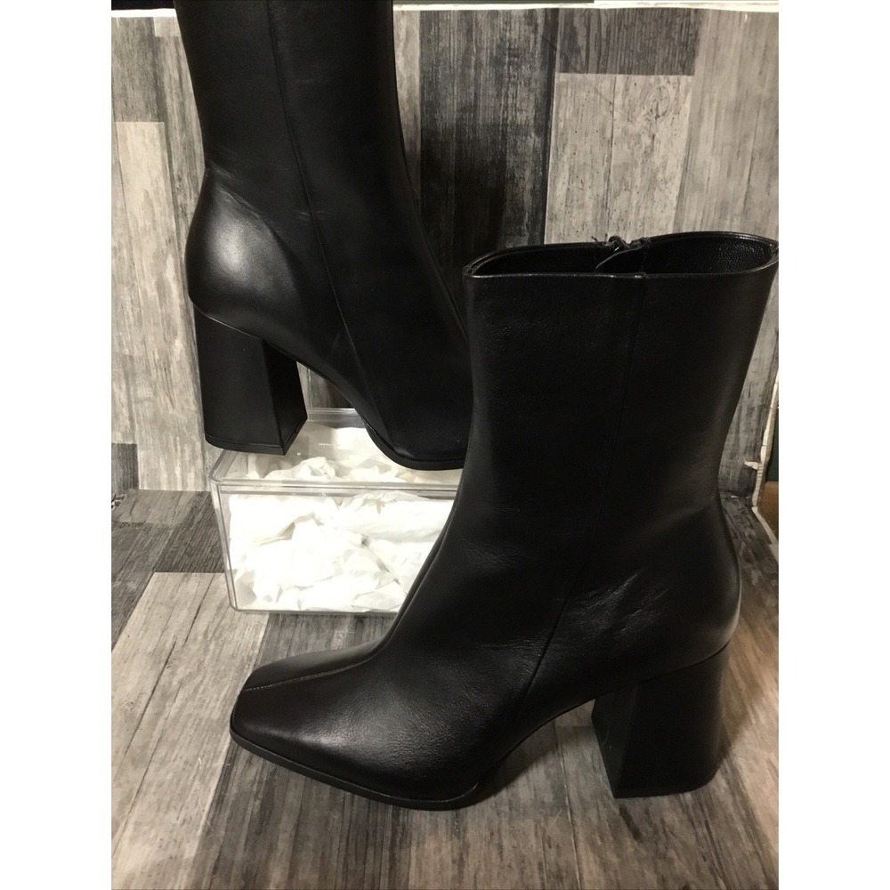 Black Leather Combat Boots